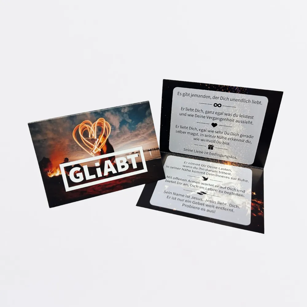 Klappkarte – Jeliebt (Standard, hochdeutsch, bayrisch) – Bild 4